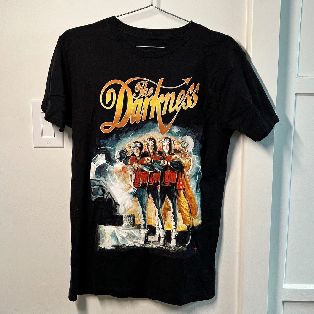 RARE* The Darkness Back in the USSA Tour T-Shirt Back to the Future Design